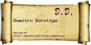 Dumitru Dorottya névjegykártya